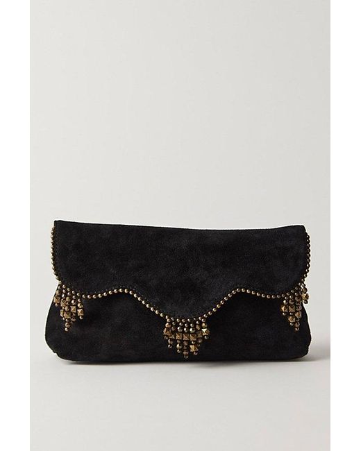Free People Black Icicle Drop Clutch
