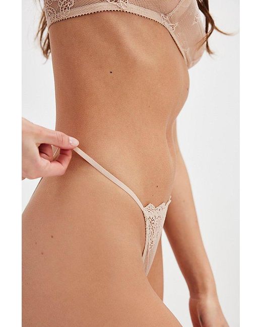 Only Hearts Brown So Fine Lace G-string