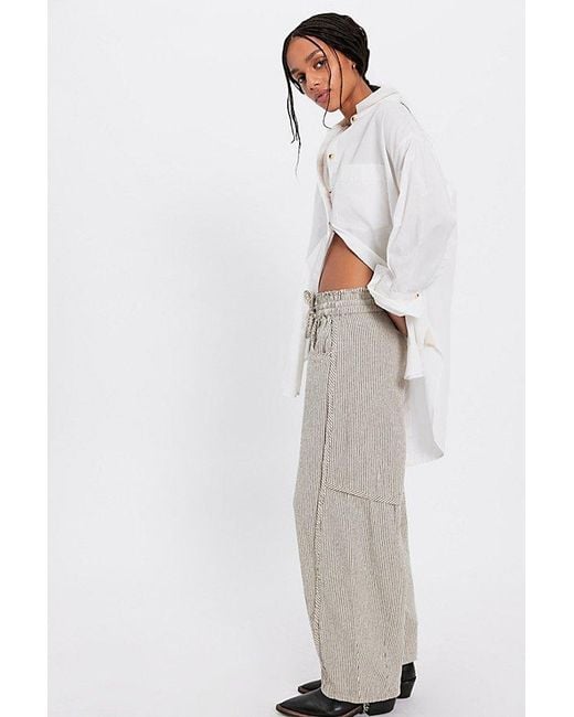 Free People Natural Something Good Pull-On Barrel Pants