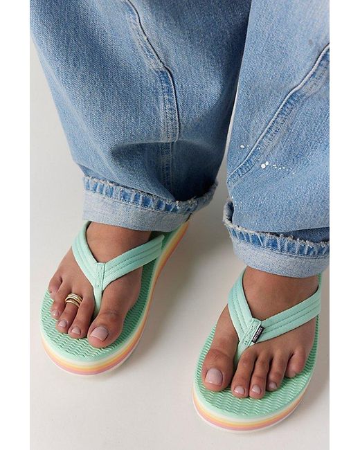 Hari Mari Blue Dunes Sunset Platform Flip-Flops By