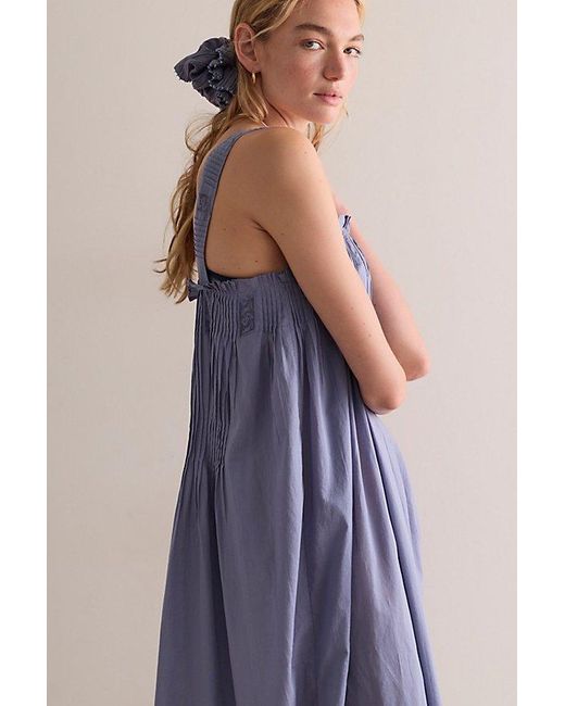 Intimately By Free People Blue Salty Sol Maxi Slip Dress By