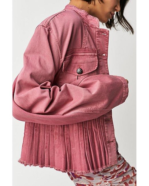 Free People Red Cassidy Jacket