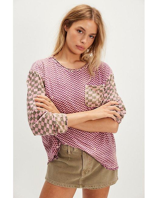 Magnolia Pearl Pink Piecewise Viggo Pocket Tee