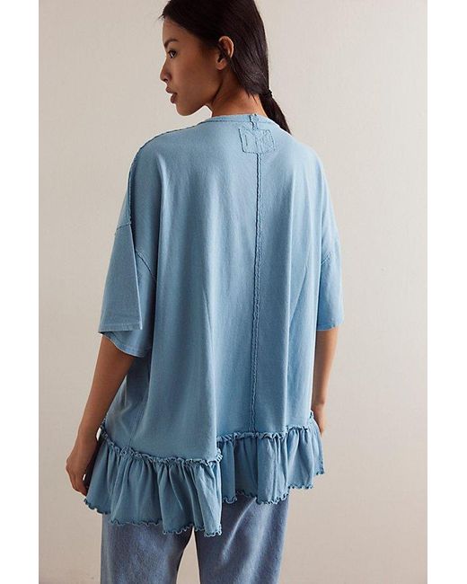 (取寄) フリーピープル レディース ホワイ イエス ティー Free People women Why Yes Tee Milky Blue We The Free Why Yes Tee | Free People