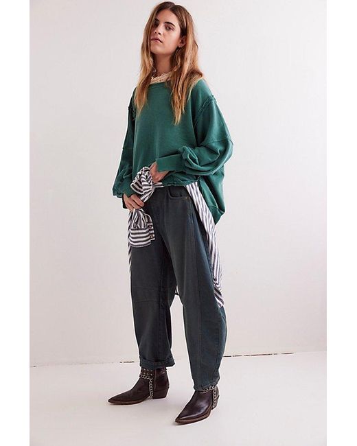 Free People Green Camden Sweatshirt