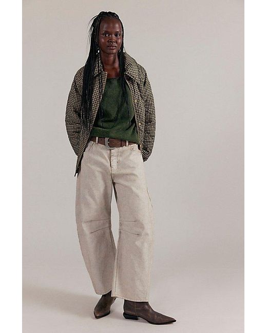 Barbour Brown Laoise Check Quilted Jacket