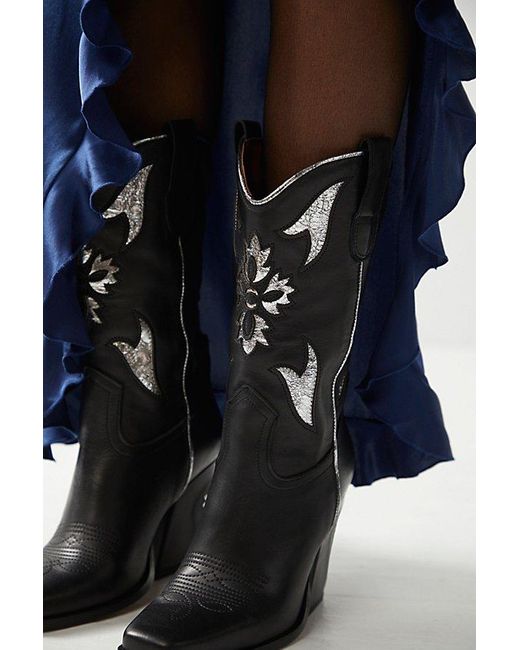 Free People Blue Sparks Fly Cowboy Boots