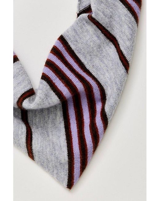 Free People Multicolor Rugby Triangle Scarf