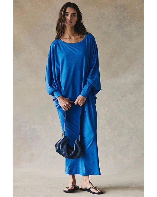 free-est Blue Lifestyle Maxi Dress By