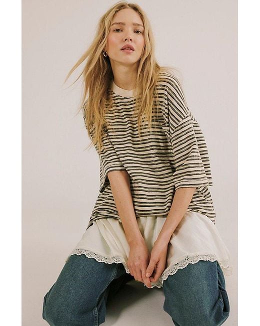 Intimately By Free People White In This Groove Mini Slip Dress By