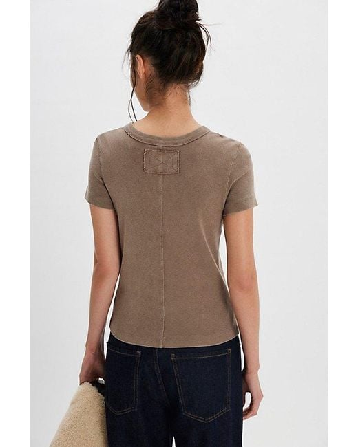 Free People Black Atlas Crew Tee