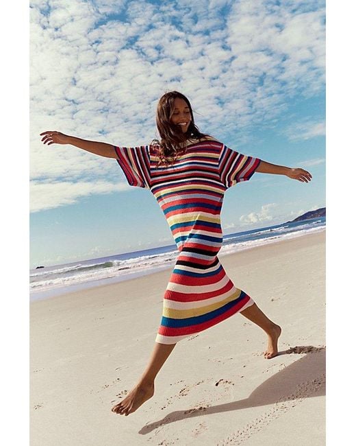 free-est Blue Shades Of Summer Sweater Dress By