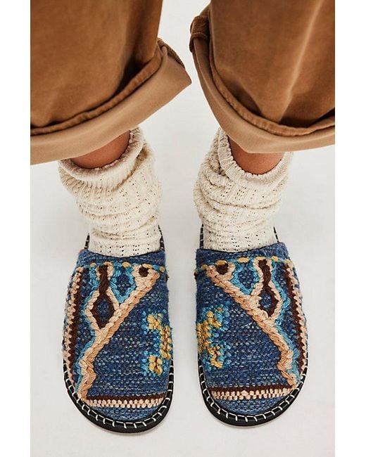 Free People Blue Magic Carpet Mules