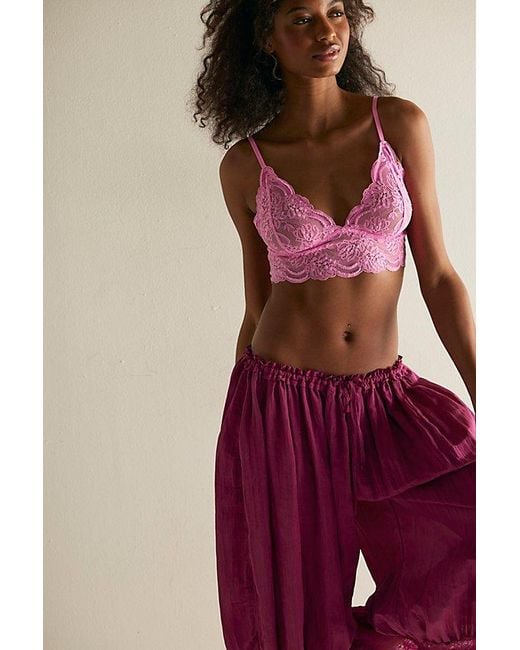 Intimately By Free People Multicolor Last Dance Lace Longline Bralette By
