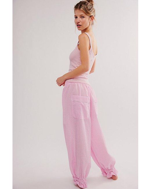 Free People Pink Cloud Nine Pajama Set