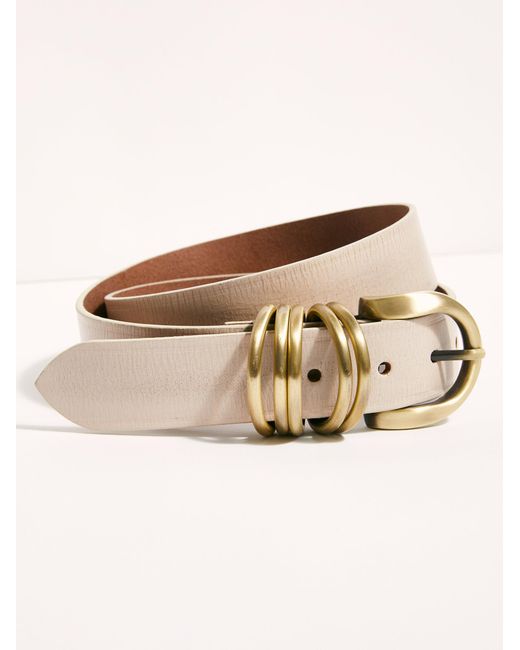 Free People Rori Leather Belt in White | Lyst display picture 2