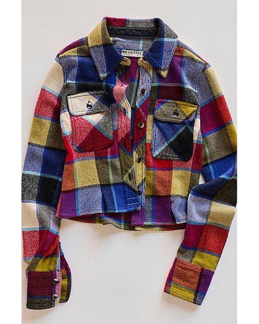 Free People Multicolor Winnie Plaid Shirt