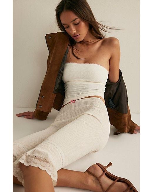 Intimately By Free People Brown Sweet Point Seamless Tube Top By