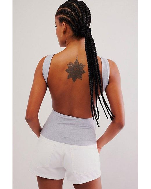 Intimately By Free People White Wear It Out Backless Cami