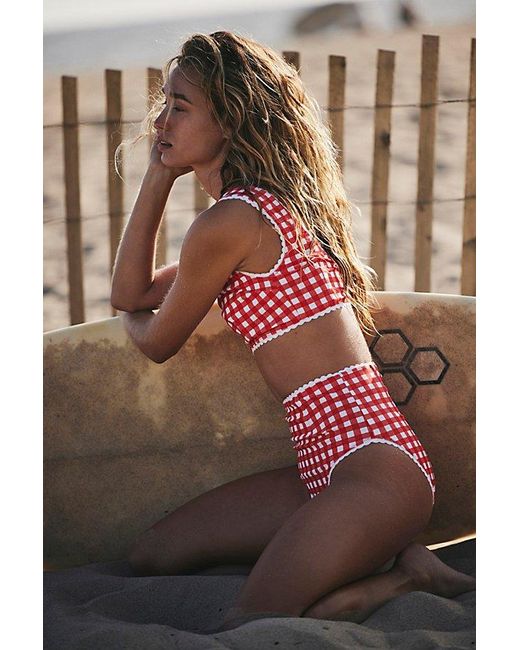 Hammies Red Surf Top