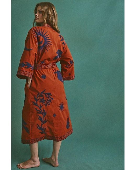 Matthew Williamson x Free People Red Deia Duster Jacket