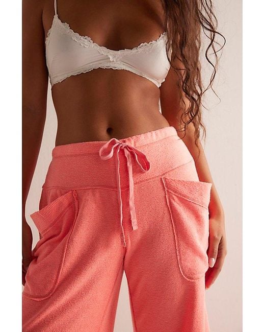 Intimately By Free People Pink Staycation Lounge Pants By