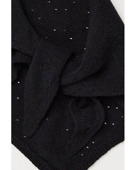 Free People Black Essential Triangle Scarf
