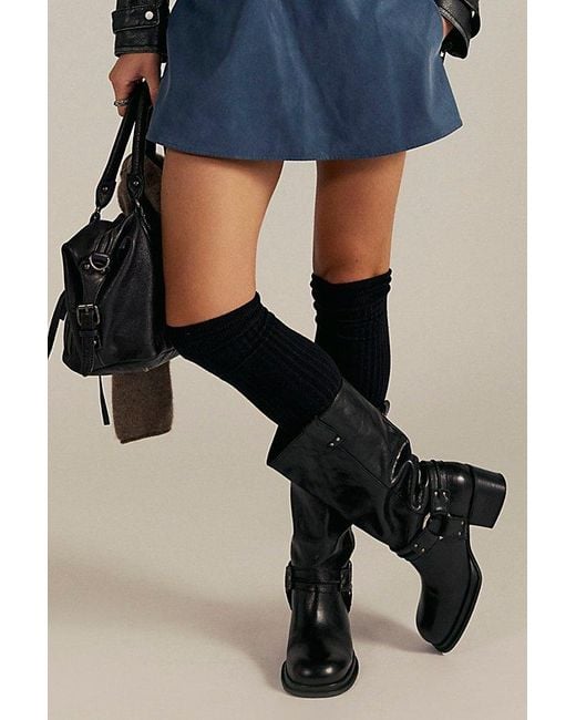 Free People Black Anok Harness Moto Boots