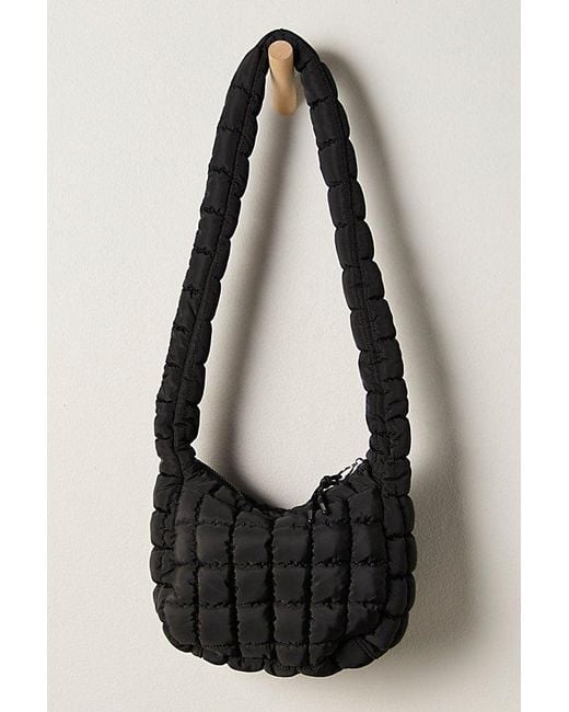 Fp Movement Black Quilted Baby Carryall Sling Bag