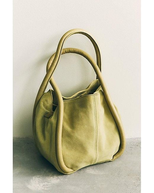 Free People Green Barlow Suede Bucket Bag