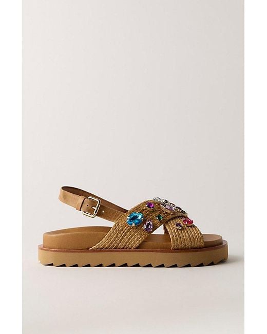 Vicenza Multicolor Rock Candy Embellished Sandals By