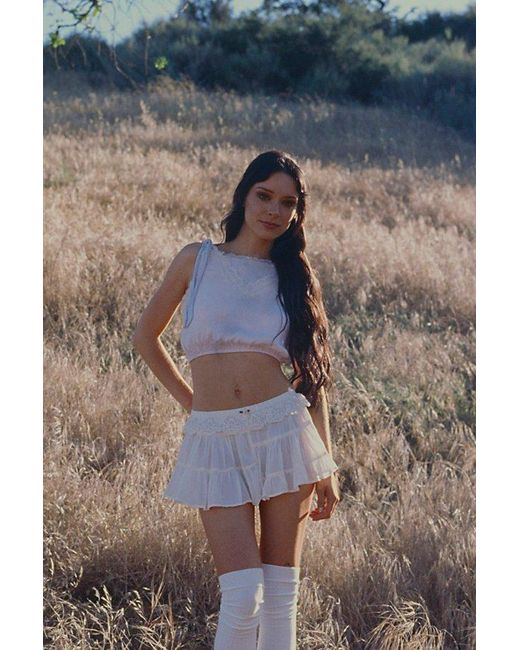 Intimately By Free People Natural In Full Swing Shorts By