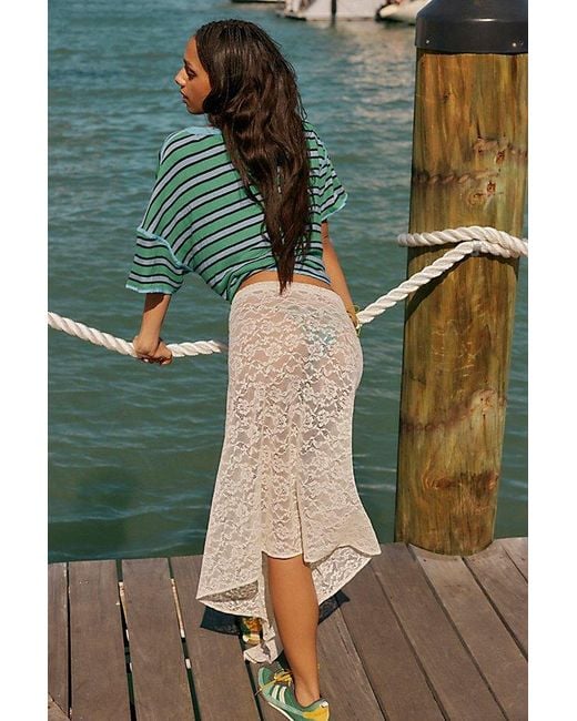 Free People Green Bali Lace Sarong