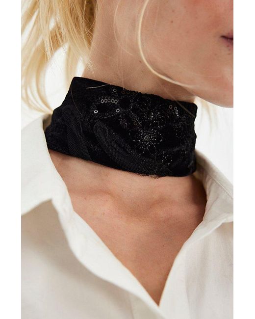 Free People Black Soft Armour Wide Choker