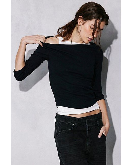 Free People Blue We The Free Lucy Layering Top