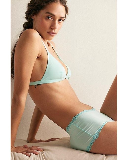 Intimately By Free People Brown Charlie Microfiber Triangle Bralette By