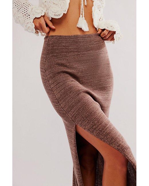 Free People Red Golden Hour Maxi Skirt