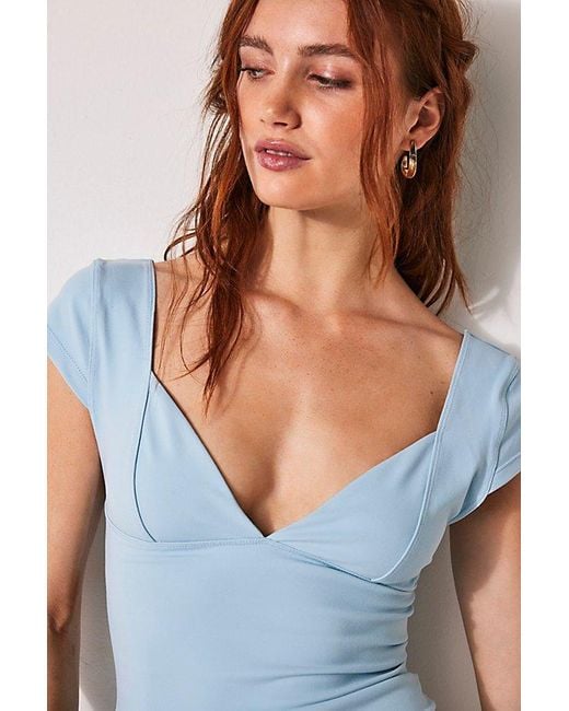Intimately By Free People Blue Duo Corset Cami