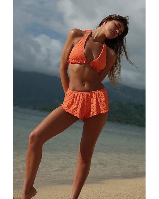 free-est Gray Alma Flutter Bikini Bottoms