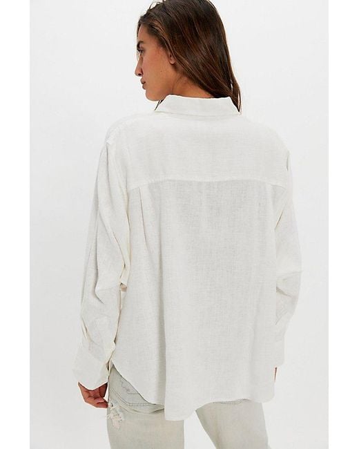 Free People Multicolor Everyday Linen Shirt