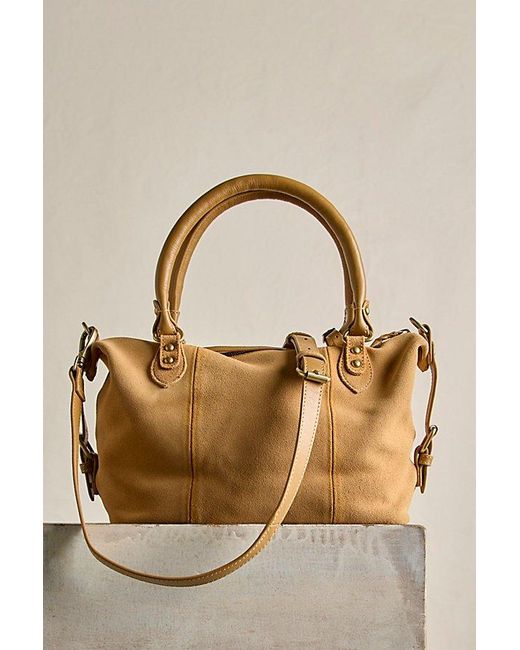 Free People Metallic Suede Baby Emerson Bag