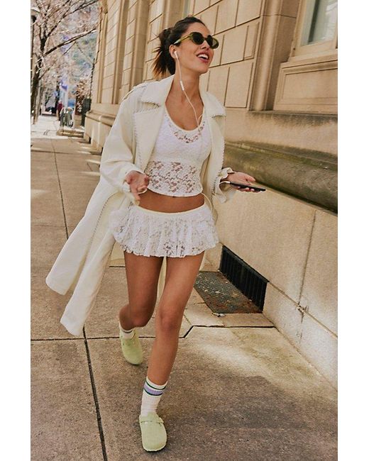 Free People White All Day Lace Bloomies