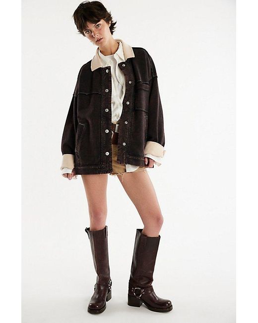 Free People Black We The Free Cabin Chore Jacket
