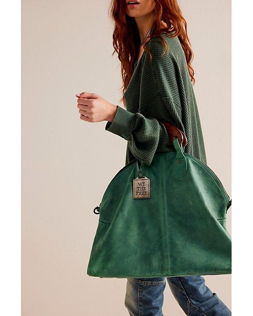 Free People Green Willow Vintage Tote
