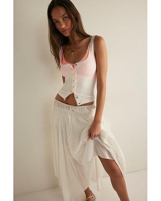 Intimately By Free People Brown Sweet Point Seamless Cardi Tank Top By