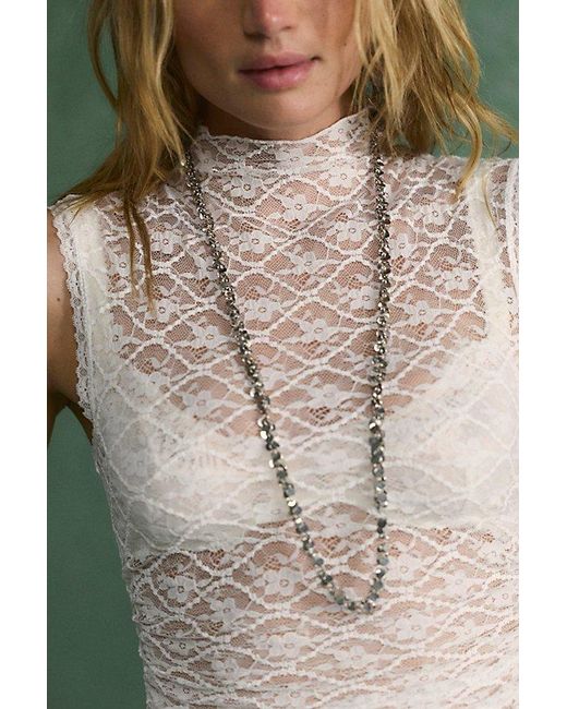 Intimately By Free People Brown Pretty Problem Mock Neck Tank Top By