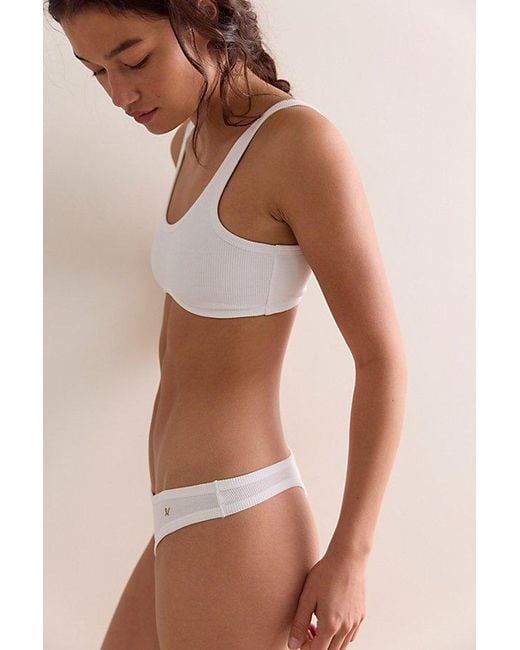 Nudea Brown The Organic Cotton Dip Front Bralette