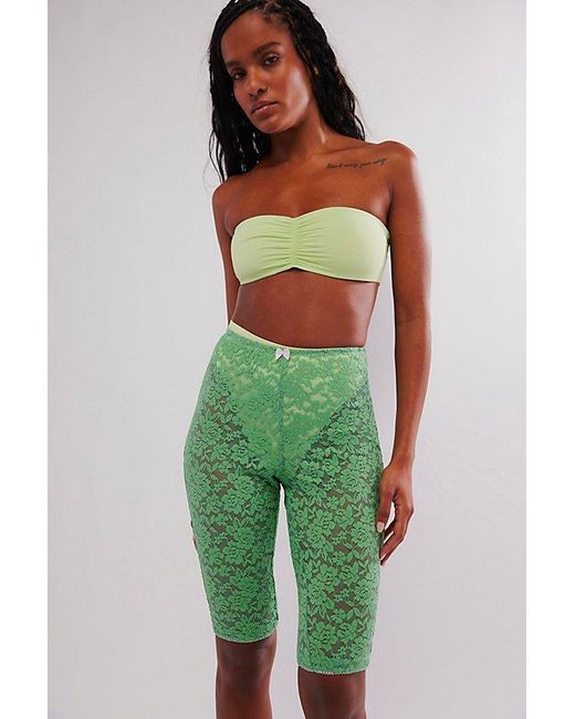 Intimately By Free People Green All Day Lace Capris
