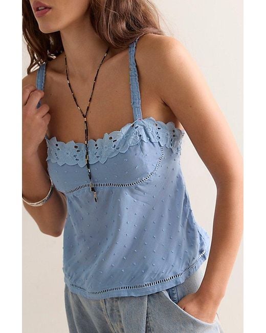 Intimately By Free People Blue Little Love Tank Top By