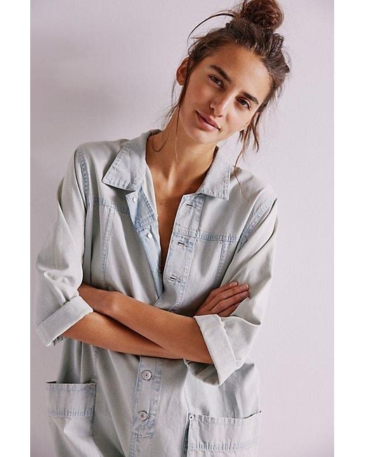 Free People Blue Margarita Jumpsuit